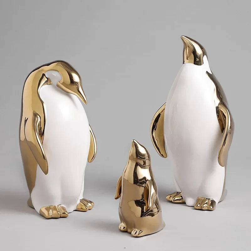Luxury Ceramic Penguin Statues