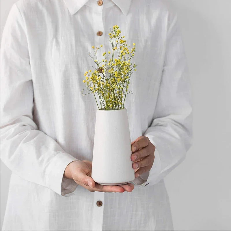 Retro Farmhouse Ceramic Vase