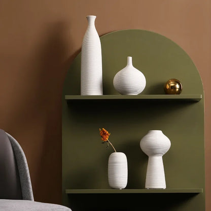 Minimalistic White Ceramic Vase