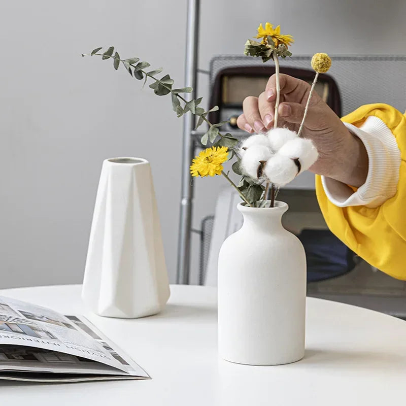 White European Ceramic Vase