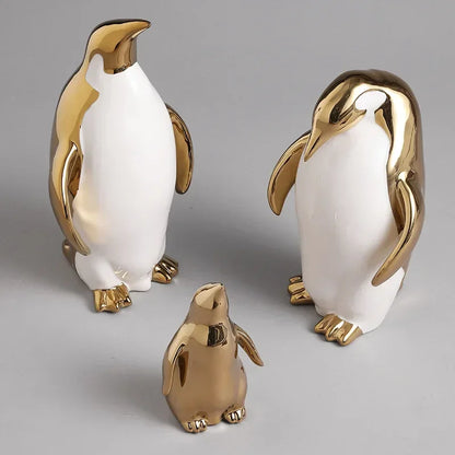 Luxury Ceramic Penguin Statues
