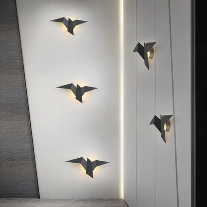 Nordic Origami Bird Wall Lamp