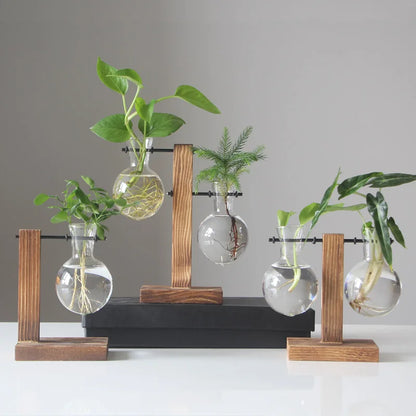 Framed Glass Terrarium Vase