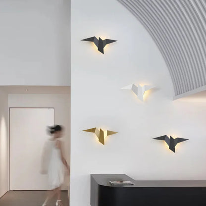Nordic Origami Bird Wall Lamp