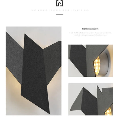Nordic Origami Bird Wall Lamp