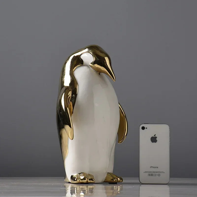 Luxury Ceramic Penguin Statues