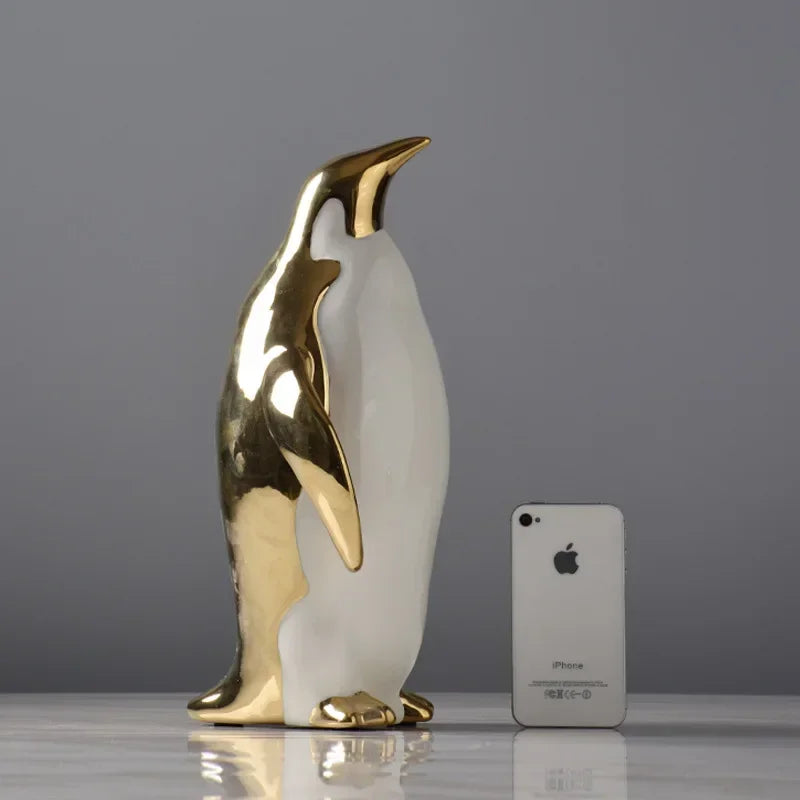 Luxury Ceramic Penguin Statues