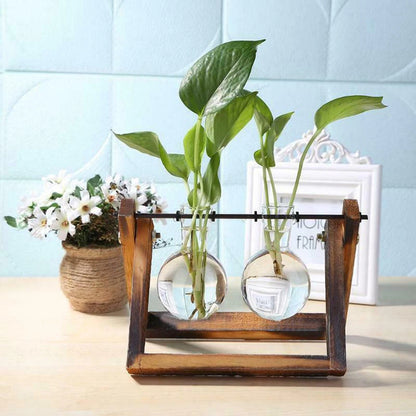Framed Glass Terrarium Vase