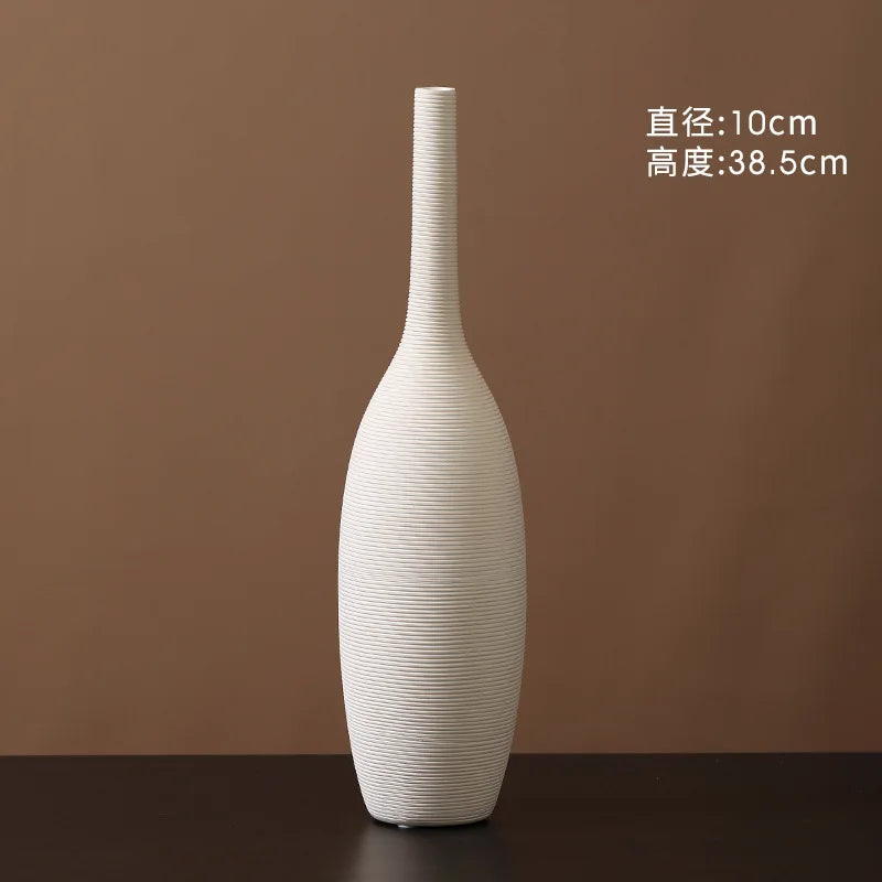Minimalistic White Ceramic Vase