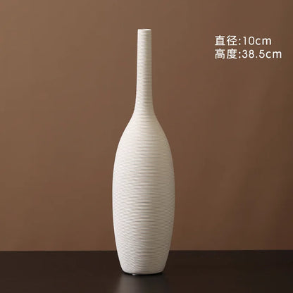 Minimalistic White Ceramic Vase